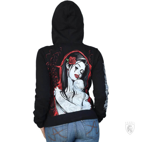 Crossed Arms Girls Zipper Hoodie