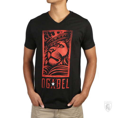 Royalty Mens Ring-spun Combed Cotton V-neck Tee 