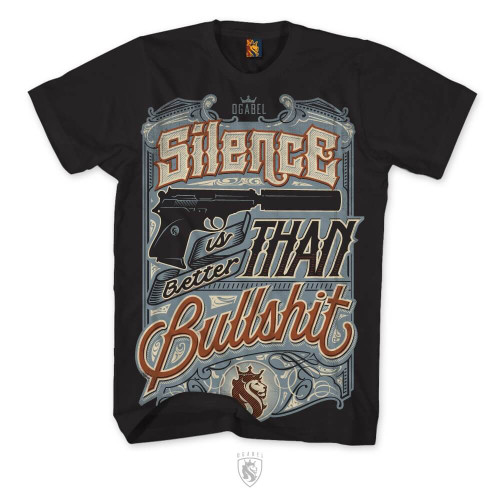 Silence Is Better Than Bullshit Mens Tee