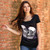 Kissing Masks On A Scoop Neck Tee Kissing Masks On A Scoop Neck Tee