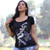 Tattoo Rider Scoop Neck Tee Tattoo Rider Scoop Neck Tee
