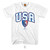 USA Mens Tee In White USA Mens Tee In White