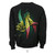 LA Weed Hands Rasta Mens Crew Neck