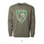 Lion Shield Applique Mens Army Color Crewneck