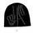 Men's Solid Color Knit Hat With LA Bones Hands Print Men's Solid Color Knit Hat With LA Bones Hands Print