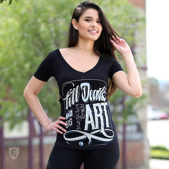 Till Death Do Us Art V-Neck Tee