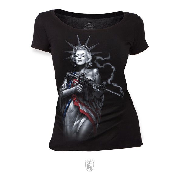 Liberty Marilyn Scoop Neck Tee