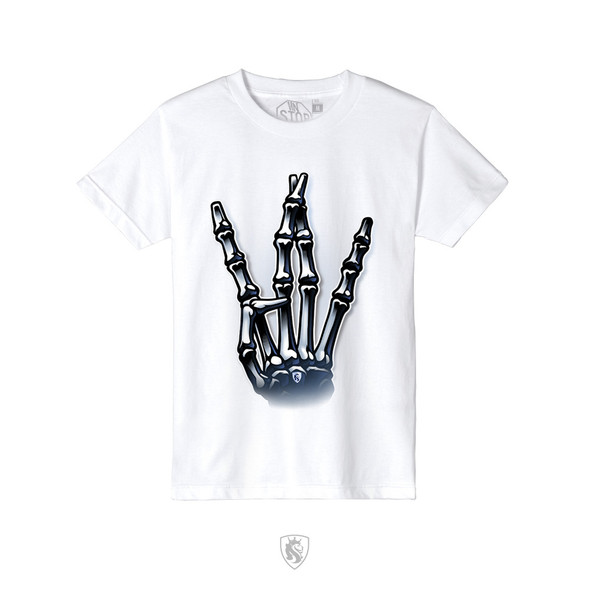 West bones Youth Tee in White
