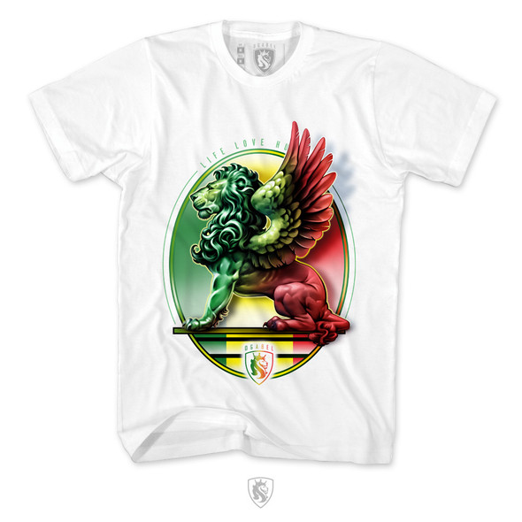 Winged Rasta 22K Mens Tee In White