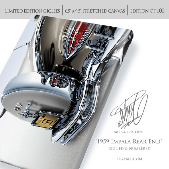 1959 Impala Rear End 6.5" x 9.5" Limited Edition of 100