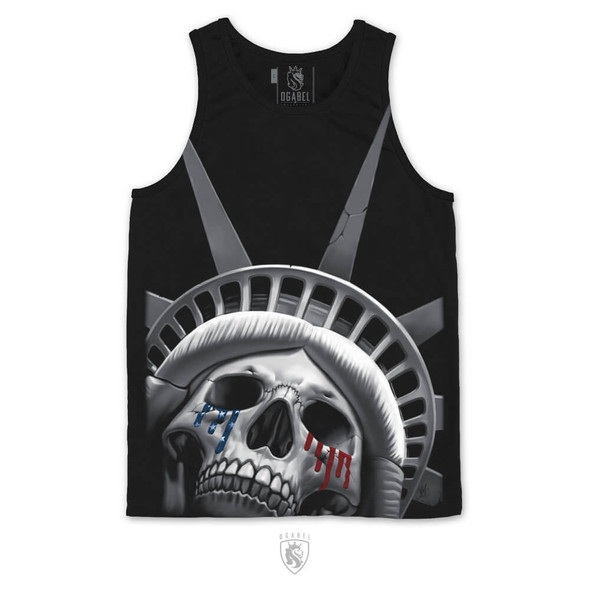 Libertear design on a mens Tank