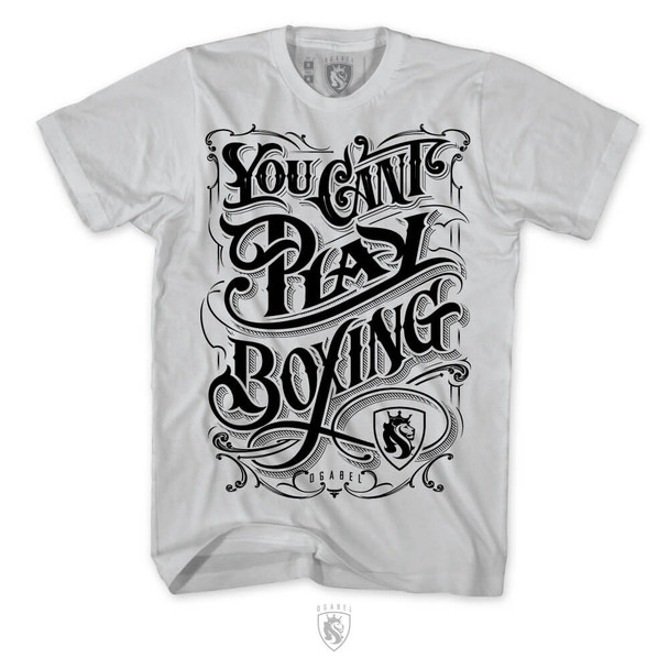 Can't Play Boxing Premium Fitted (Grey)