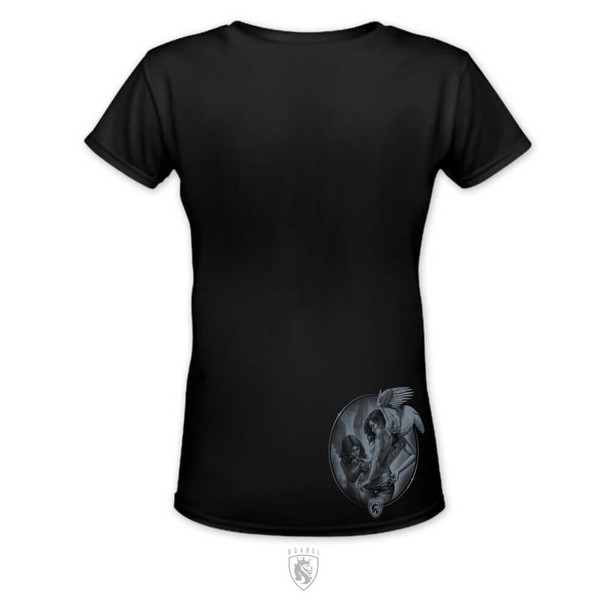 Tattin Angels Womens Scoop Neck Tee