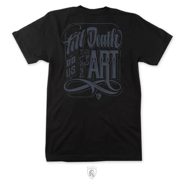 Till Death Do Us Art Mens Ring-spun Combed Cotton Tee