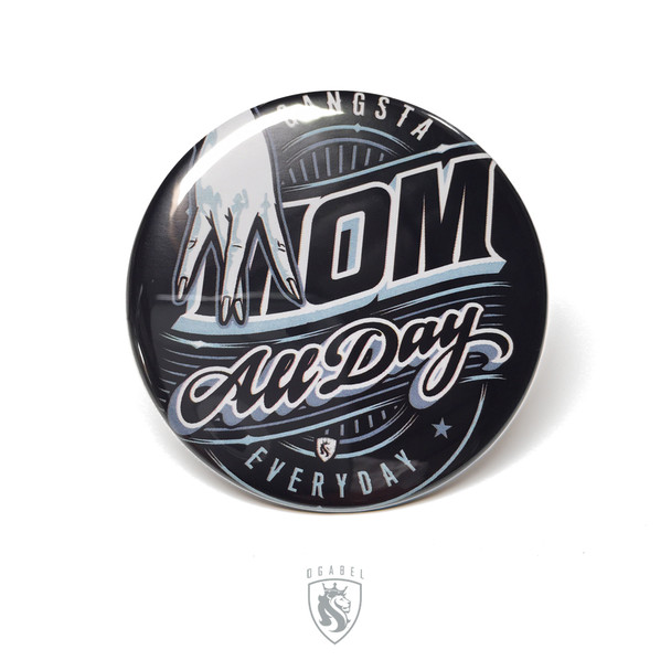 Gangsta Mom Pin Back Button