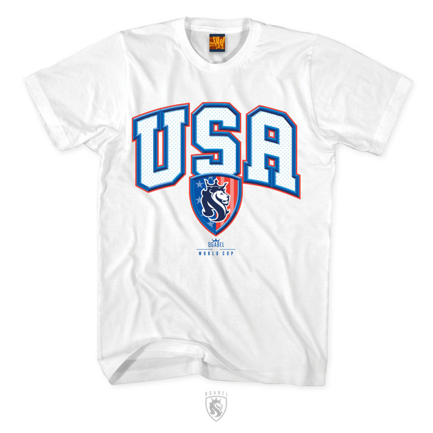 USA Mens Tee In White
