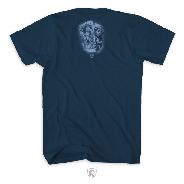 Gangsta Love Mens Tee In Navy