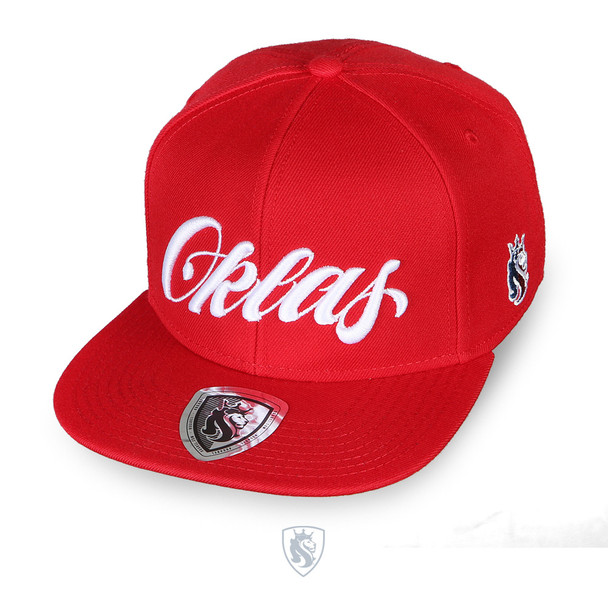 Oklahoma "Oklas" Snap back Hat In Red