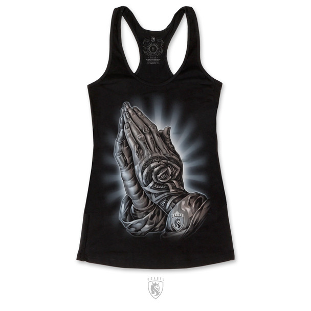 Money Rose Hands Racer Tank