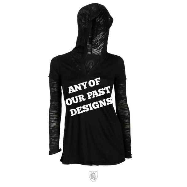 Any Past Design Sheer Hoodie