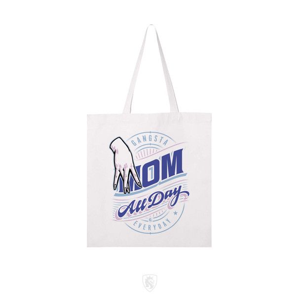 Mom Themed Canvas Tote Bag