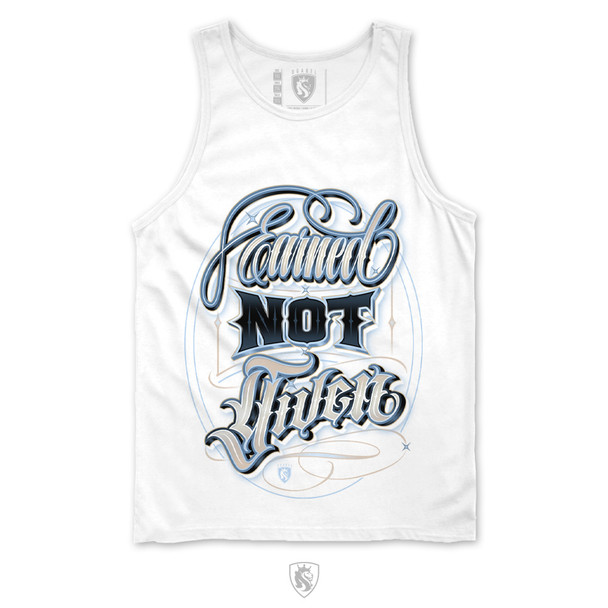 Earned Not Given Mens Tank In White