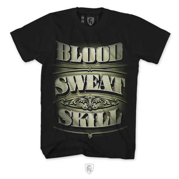 Blood Sweat And Skill Mens Tee
