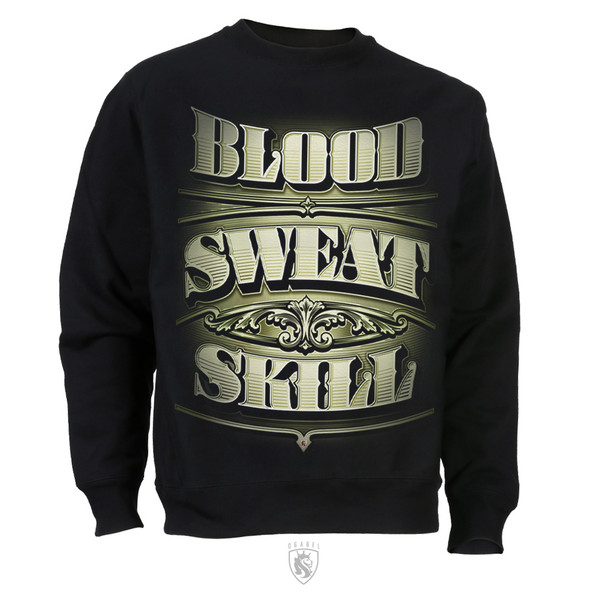 Blood Sweat And Skill Mens Crewneck Sweater