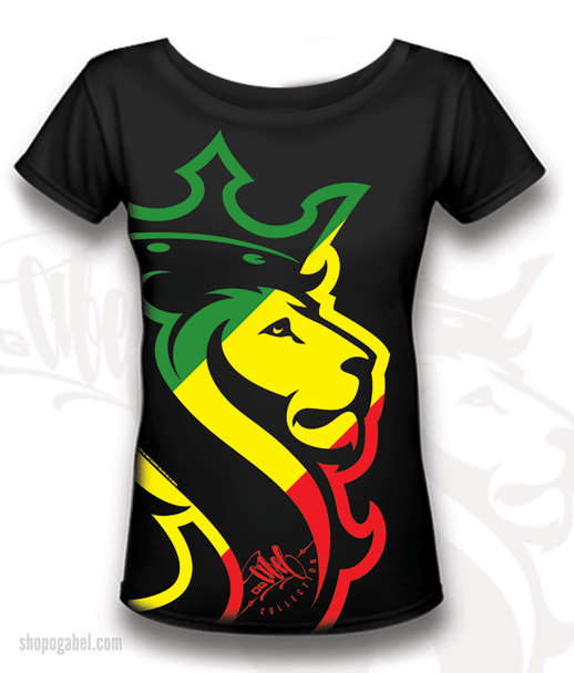 Lion Rasta Scoop Neck