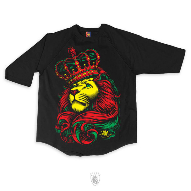 Crown Lion Rasta Men's Raglan