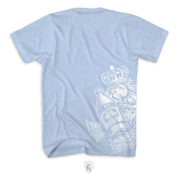 Cali Bear Tee In Light Blue Tee