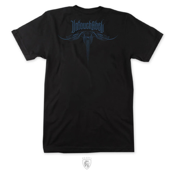 Untouchabel Script Mens Ring-spun Combed Cotton Tee