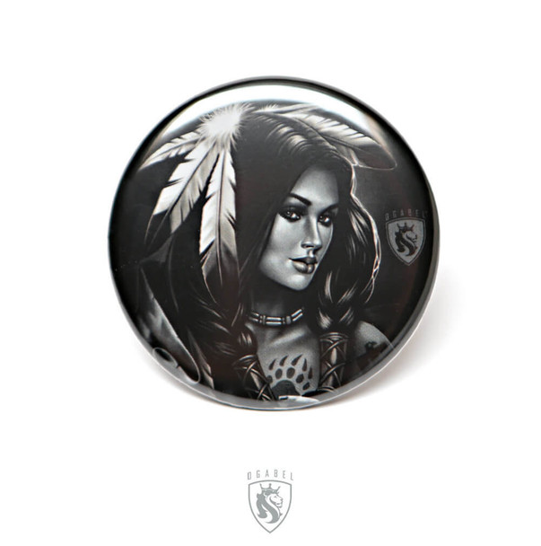 Native Queen  Pin-Back Button