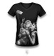 Marilyn and Audrey On A V-Neck Tee