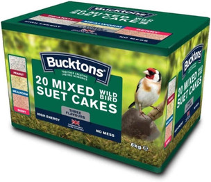 Bucktons Mixed Suet Cakes - 20 Pack