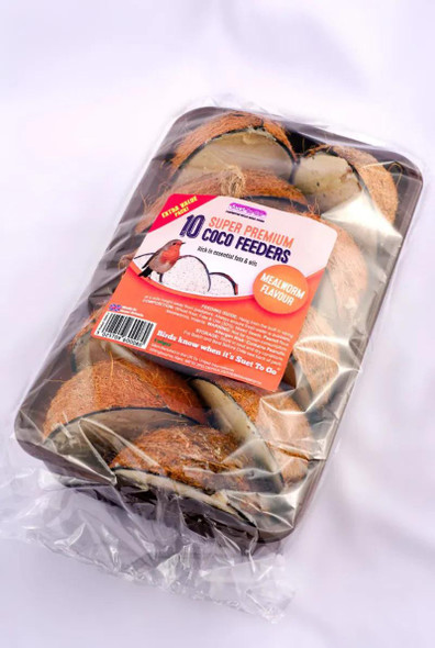 Premium Half Coconut Shell Feeder - Suet To Go