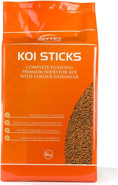 Pettex Premium Koi Fish Pond Sticks - Orange