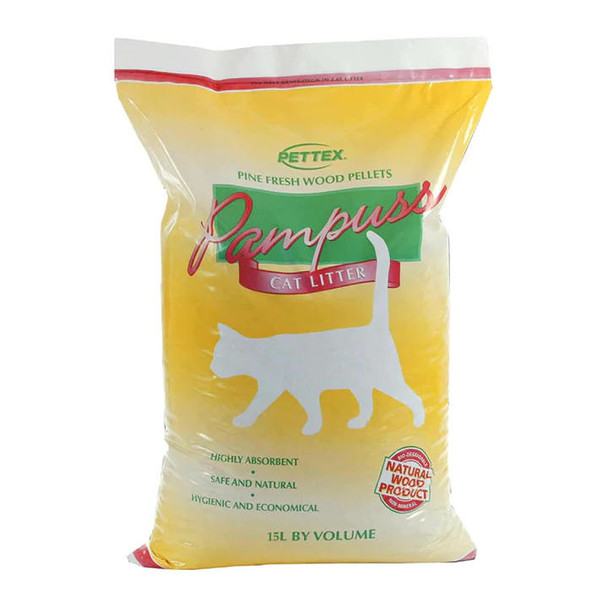 Pettex Pampuss Woodbase Cat Litter 30L