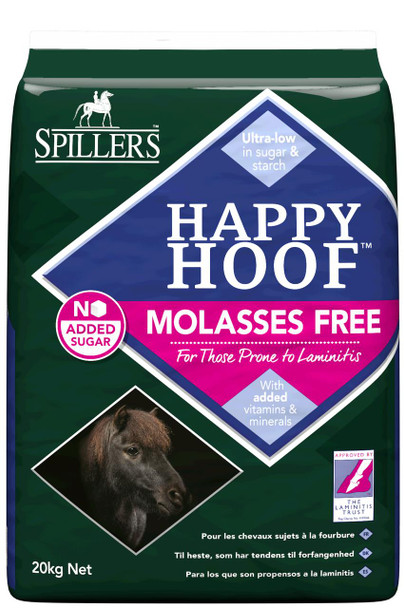 Spillers Happy Hoof Molasses Free - Bale