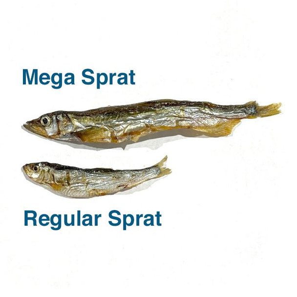 Natural Dried Premium Dog Treats - Mega Sprats Air Dried Fish