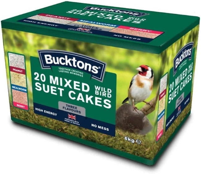 Bucktons Mixed Suet Cakes - 20 Pack
