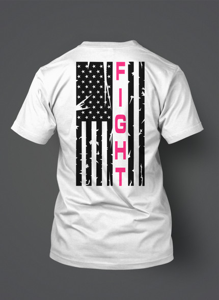 FIGHT FLAG - Breast Cancer T-shirt