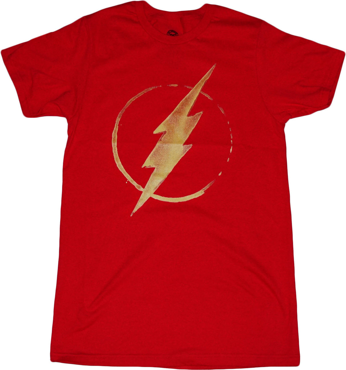 Bioworld DC Comics The Flash Lightning Bolt Symbol Red T-Shirt