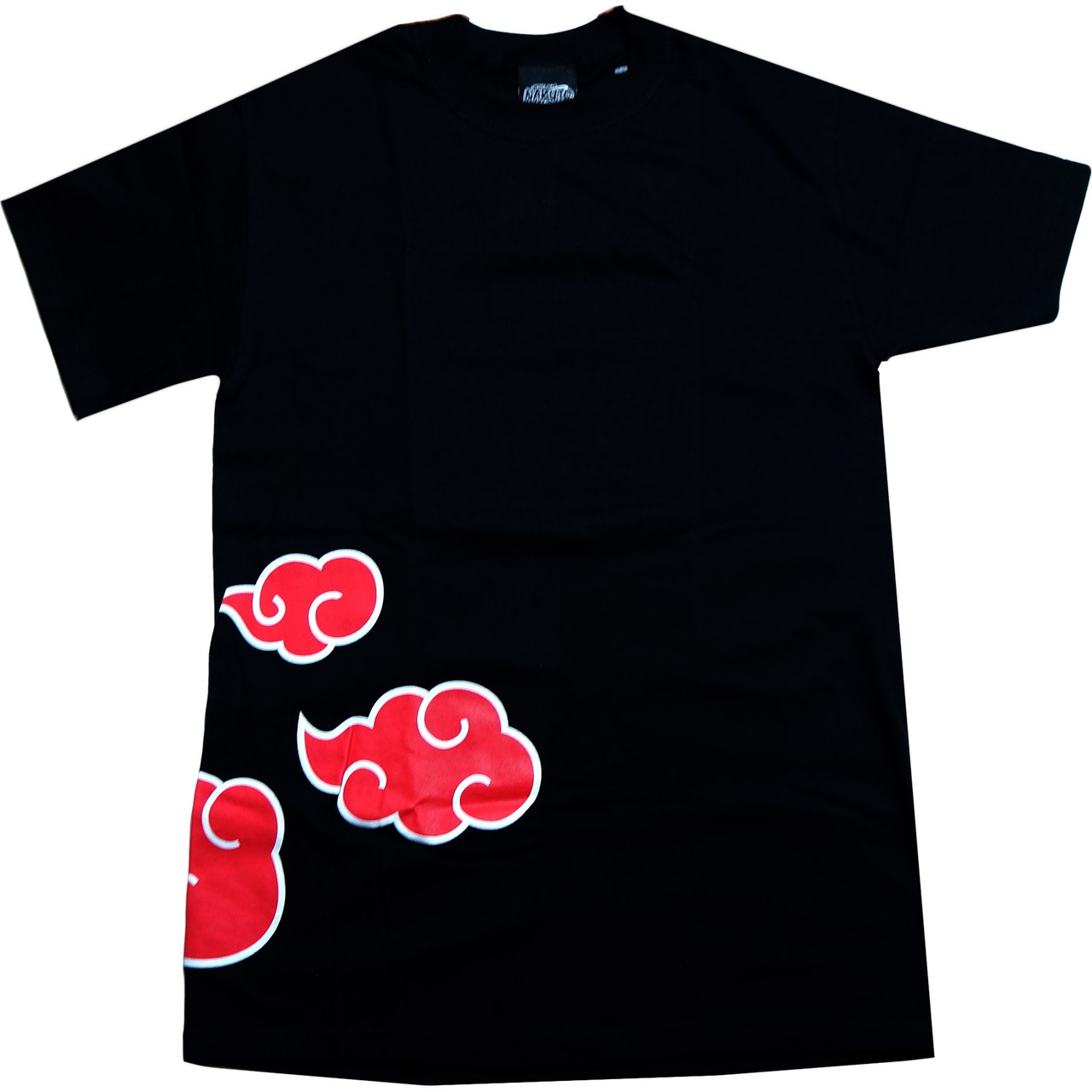 Naruto: Akatsuki Clouds with Anti-Leaf Village Black T-Shirt