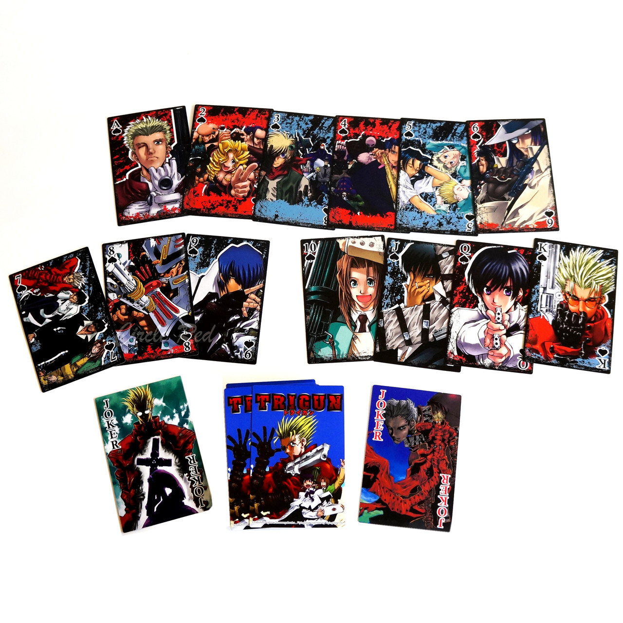 Trigun Anime Playing Cards - Circle Red