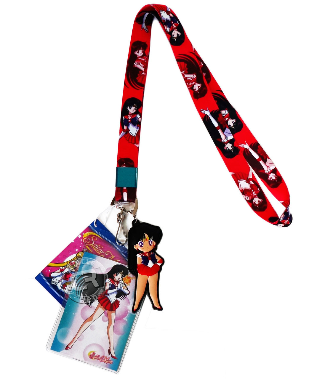 Sailor Moon: SD Chibi Sailor Mars Lanyard with Badge ID Holder & Charm