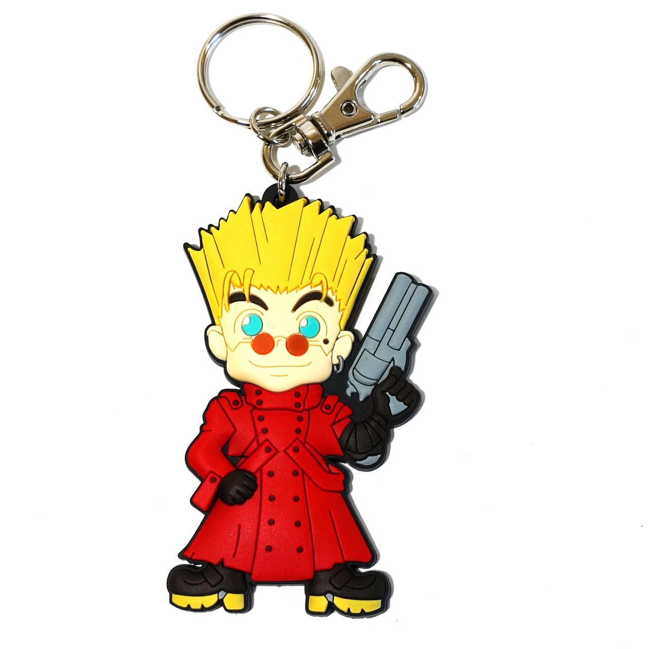 Trigun: Vash the Stampede PVC Keychain - Circle Red