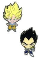 Dragon Ball Z: Super Saiyan Goku & Vegeta Metal Pin Set of 2