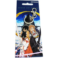 Sword Art Online: Chibi SD Kirito & Asuna Metal Keychain