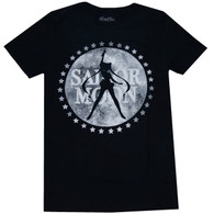 Sailor Moon Silhouette Moon Logo Men's Black T-Shirt
